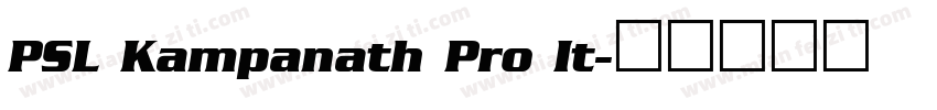 PSL Kampanath Pro It字体转换